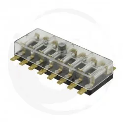 BOITE A FUSIBLES 8 POLES - CONNEXION FICHE PLATES 
