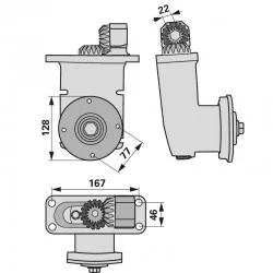 BOITIER D'ENTRAINNEMENT DE DISQUE POUR FAUCHEUSE FELLA - 426845