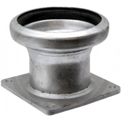 RACCORD MALE AVEC FLASQUE 4" 