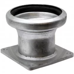 RACCORD MALE AVEC FLASQUE 8" 