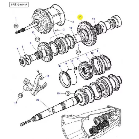 PIGNON POUR SYNCHRONISEUR Z38 