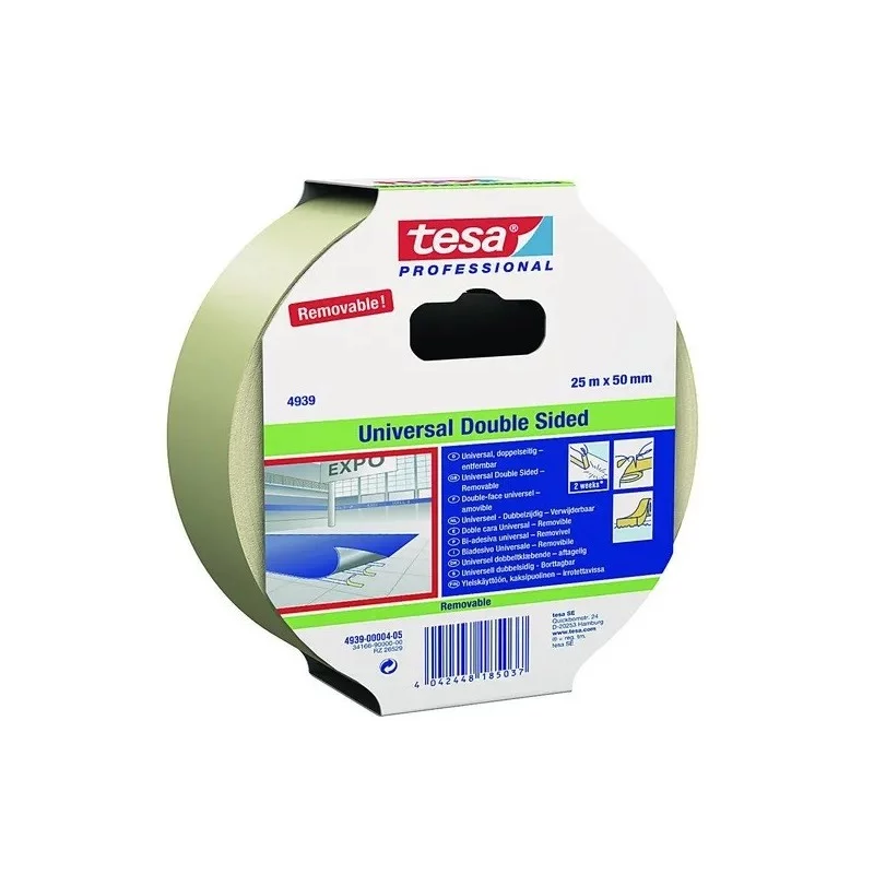 RUBAN ADHESIF DOUBLE FACE 50 MM X 25 M 