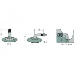 PNEU RAYURES PLAT 16 X 6.50 - 8