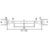 BARRE DE POUSSEE FILETAGE 27 X 3 MM 400/550 MM BARRE DE POUSSEE FILETAGE 27 X 3 MM 400/550 MM