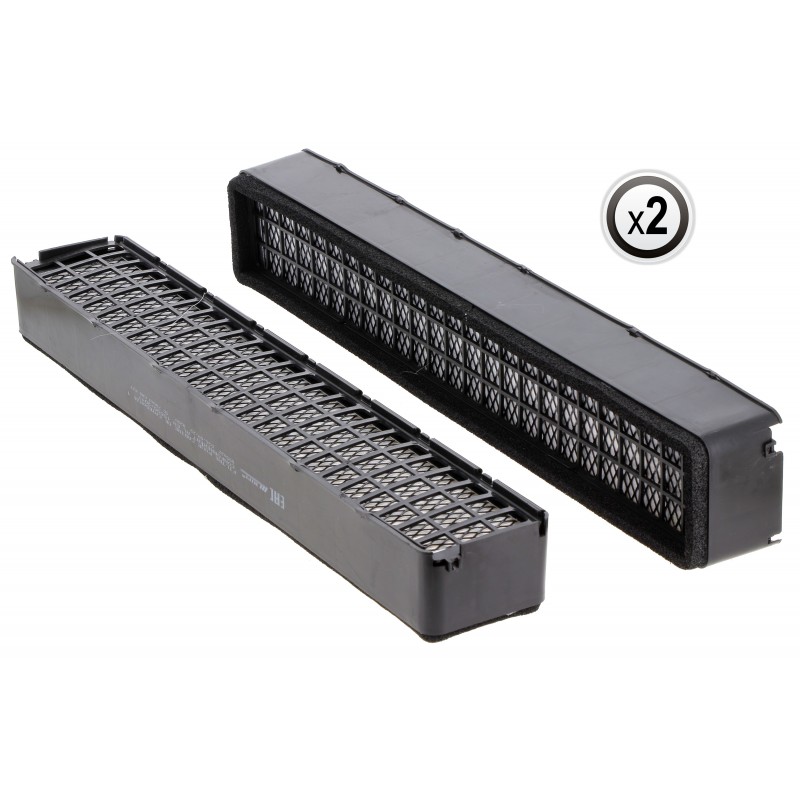 KIT FILTRE DE CABINE CHARBON ACTIF GRANULÉ 