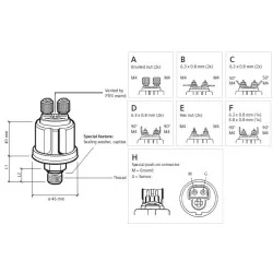 CONTACTEUR DE PRESSION D'HUILE 