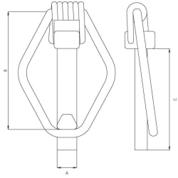 GOUPILLE DE SECURITE Ø 8 MM L 36 MM 
