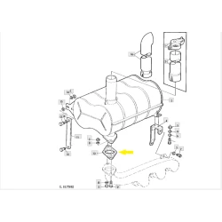 JOINT DE SILENCIEUX D'ÉCHAPPEMENT POUR JOHN DEERE 