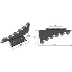 COUTEAU GAUCHE POUR KEENAN 701359 