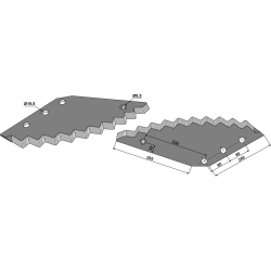 COUTEAU POUR TRIOLIET 31639 / 05945 