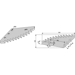 COUTEAU DE MELANGEUSE 