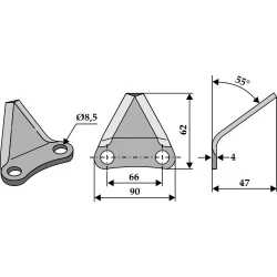 COUTEAU DE MELANGEUSE 