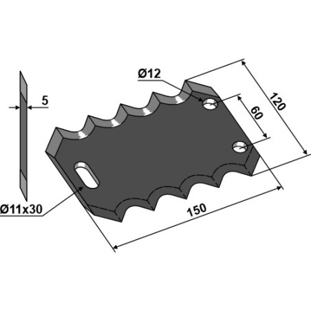 COUTEAU DE MELANGEUSE 1680033 