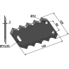 COUTEAU DE MELANGEUSE 1680033 