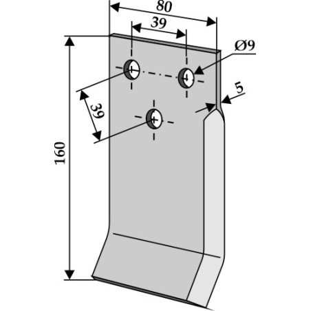 COUTEAU  GAUCHE - C08004 