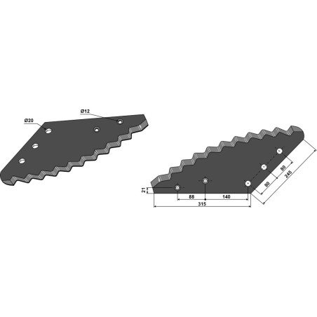 COUTEAU  POUR MELANGEUSE - 205001 