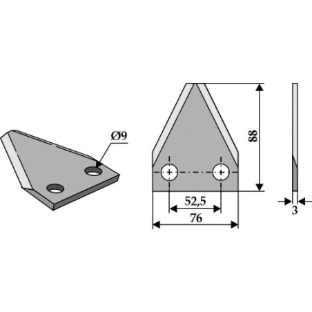 COUTEAU  POUR MELANGEUSE  