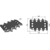 COUTEAU  RECTANGULAIRE DROIT  