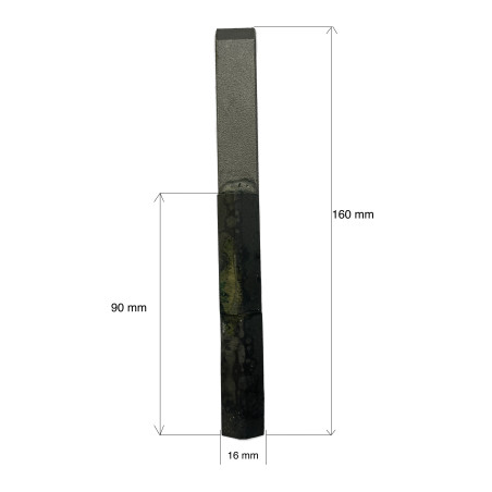 MISE A SOUDER CARBURE DE TUNGSTENE 2 PLAQUETTES LARGEUR 16 MM 