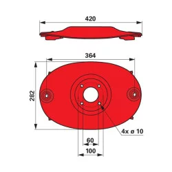 CUTTING DISC FOR POTTINGER MOWER - 397601502 