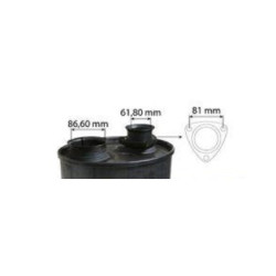 SILENCIEUX D'ECHAPPEMENT POUR JOHN DEERE (HORIZONTAL) Ø INT. 62 MM 