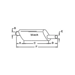 AUSPUFFMUFFLER - L. 775 MM - AL27388 