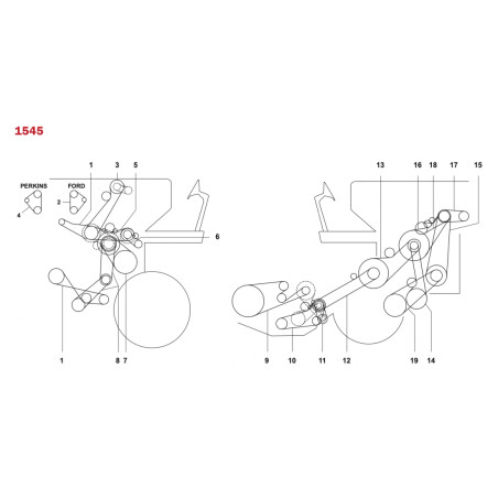 CORREIAS PARA CEIFEIRAS-DEBULHADORAS NEW HOLLAND - CLAYSON 1545