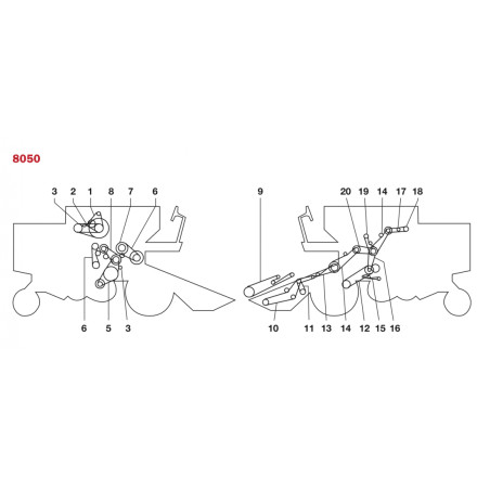 CORREAS PARA COSECHADORAS NEW HOLLAND - CLAYSON 8050