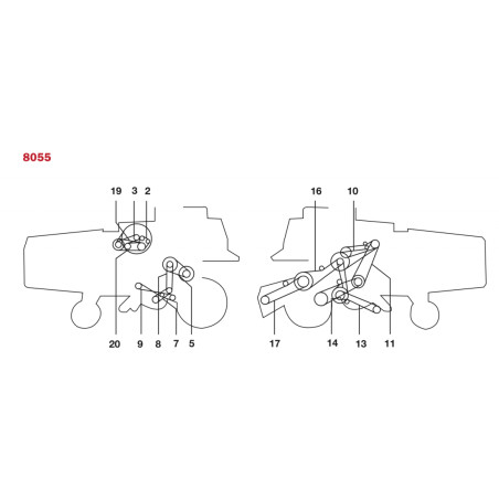 CORREAS PARA COSECHADORAS NEW HOLLAND - CLAYSON 8055