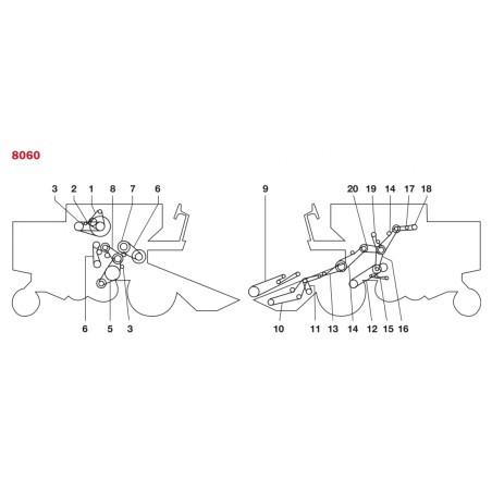 CORREAS PARA COSECHADORAS NEW HOLLAND - CLAYSON 8060