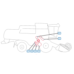 RIEMEN RECHTE SEITE MÄHDRESCHER NEW HOLLAND CL 560