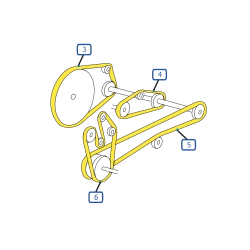 CORREAS MOTOR COSECHADORA NEW HOLLAND TC54