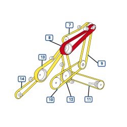 COURROIES COTE GAUCHE MOISSONNEUSE BATTEUSE NEW HOLLAND TC54