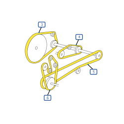 CORREIAS DE MOTOR CEIFEIRA-DEBULHADORA NEW HOLLAND TC56
