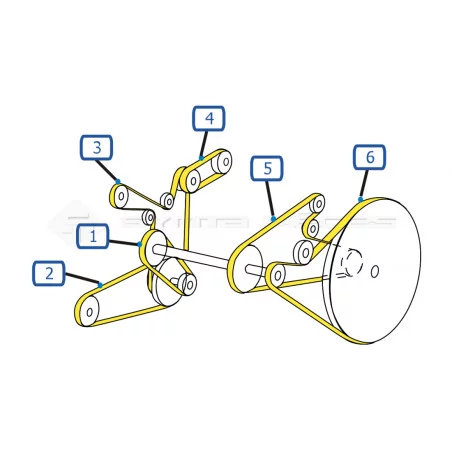 CORREIAS DE MOTOR CEIFEIRA-DEBULHADORA NEW HOLLAND TX66