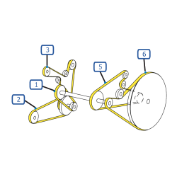 CORREIAS DE MOTOR CEIFEIRA-DEBULHADORA NEW HOLLAND TX67