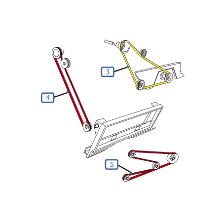 CORREAS TRITURADORAS - ESPACIADOR PARA COSECHADORA NEW HOLLAND TX68