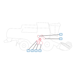 RIEMEN FÜR DIE RECHTE SEITE DES MÄHDRESCHERS NEW HOLLAND CS640