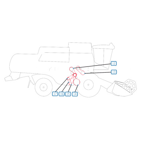 CORREIAS LADO DIREITO CEIFEIRA-DEBULHADORA NEW HOLLAND CS660