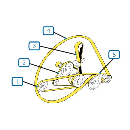 CORREAS MOTOR NEW HOLLAND COMBINE CS6090