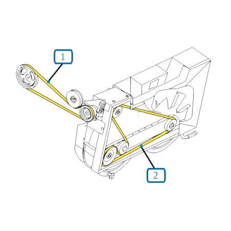 BANDAS TRITURADORAS - ESPACIADOR PARA COSECHADORA NEW HOLLAND CSX7060