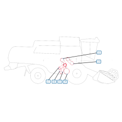 RIEMEN RECHTE SEITE MÄHDRESCHER NEW HOLLAND CSX7050