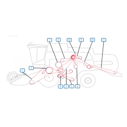 RIEMEN LINKE SEITE MÄHDRESCHER NEW HOLLAND CSX7050