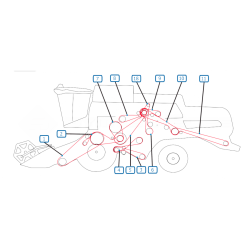 RIEMEN LINKE SEITE MÄHDRESCHER NEW HOLLAND CSX7050H