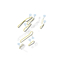 CORREAS LADO DERECHO COSECHADORA NEW HOLLAND CX8.70