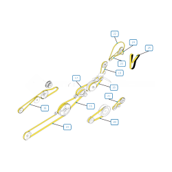 RIEMEN RECHTE SEITE MÄHDRESCHER NEW HOLLAND CX860