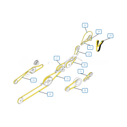 RIEMEN RECHTE SEITE MÄHDRESCHER NEW HOLLAND CX8030