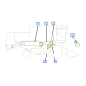 COURROIES COTE DROITE MOISSONNEUSE BATTEUSE CLAAS DOMINATOR 106
