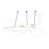 COURROIES COTE DROITE MOISSONNEUSE BATTEUSE CLAAS DOMINATOR 140