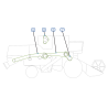 COURROIES COTE DROITE MOISSONNEUSE BATTEUSE CLAAS DOMINATOR 48 SP